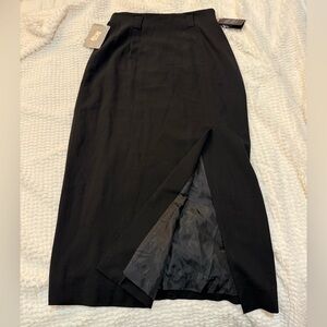 Bill Burns for Nordstrom Vintage Black Maxi Skirt Size 8 NWT